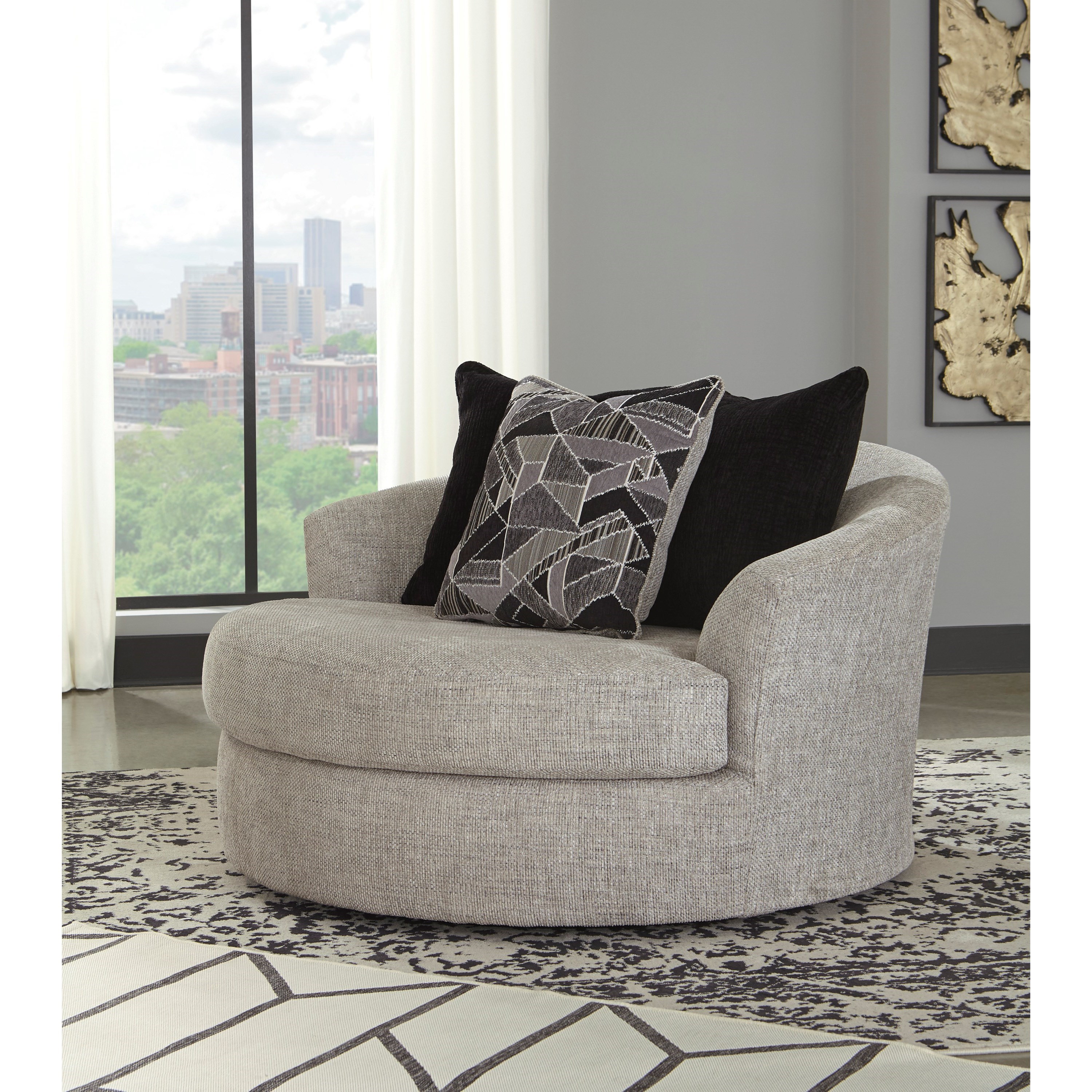 Benchcraft swivel hot sale accent chair